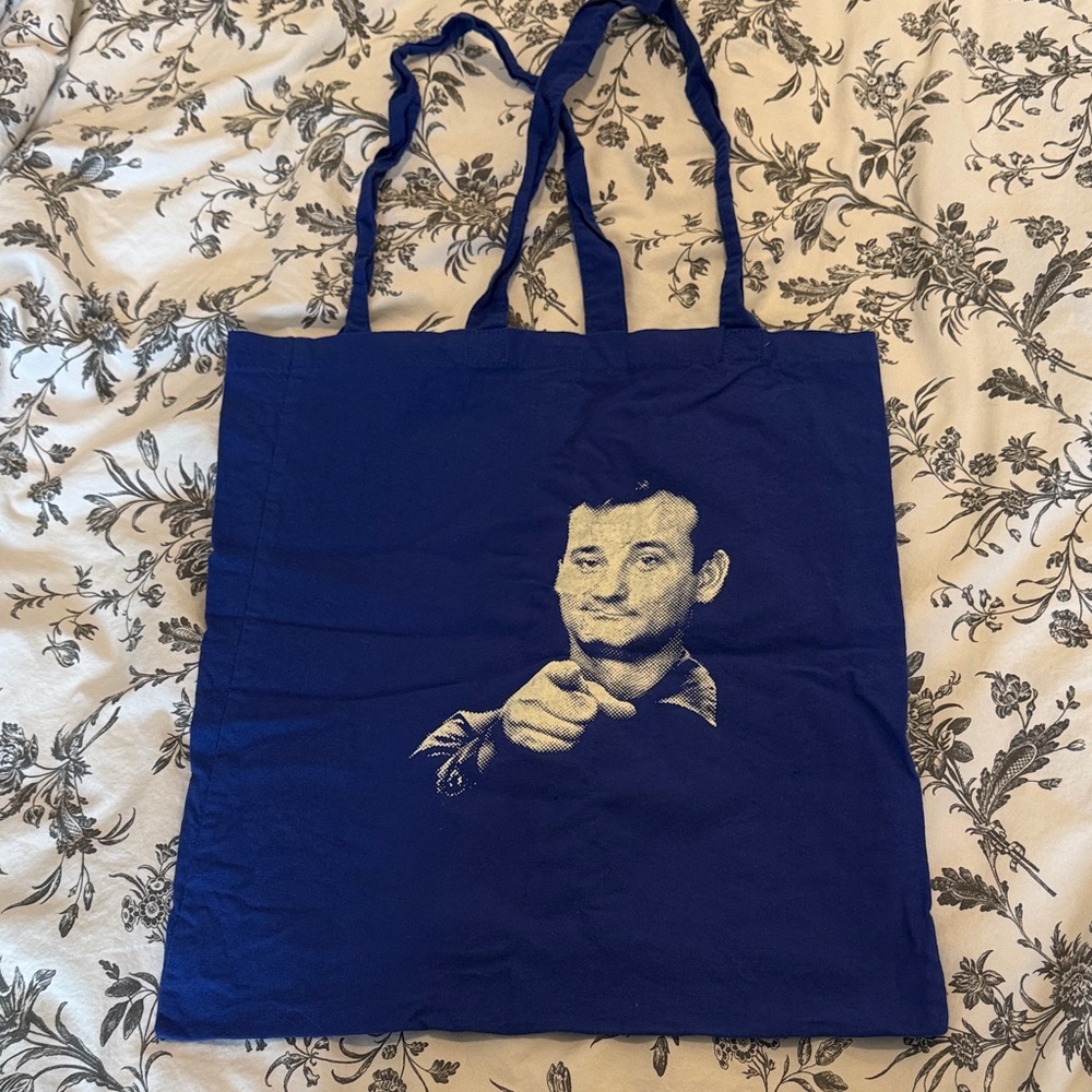 🛍️ BAG BUNDLE 🛍️ Blue Bill Murray Tote Bag - Casual Everyday Carry